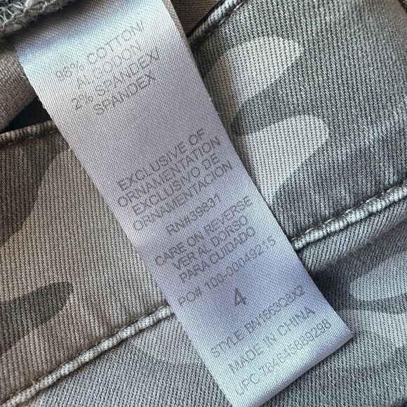 Democracy Ab Technology Camouflage Gray Skinny Jeans Womens 4 - Picture 8 of 9